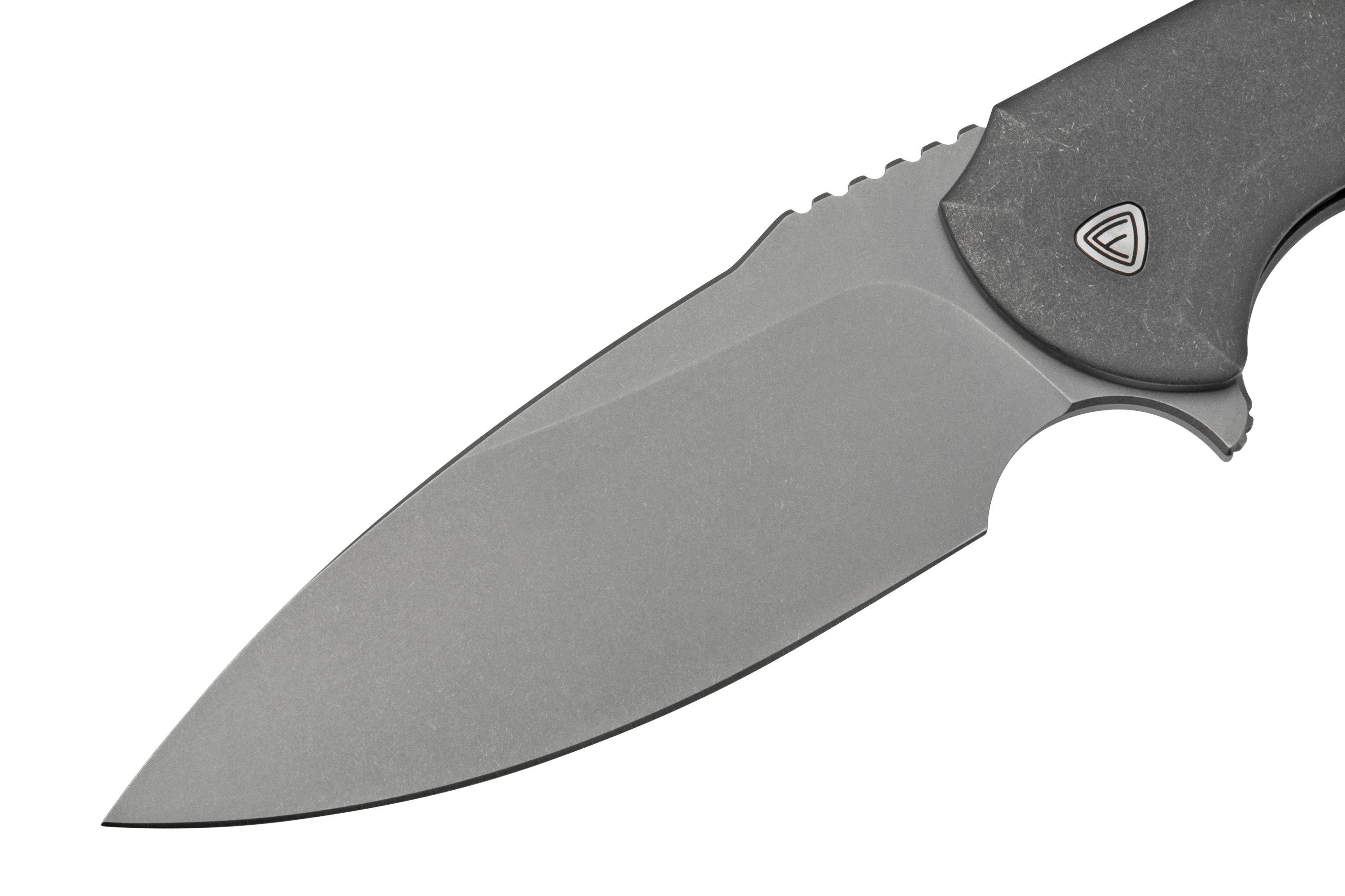 Ferrum Allurus ALLSW Stonewashed Titanium, Taschenmesser