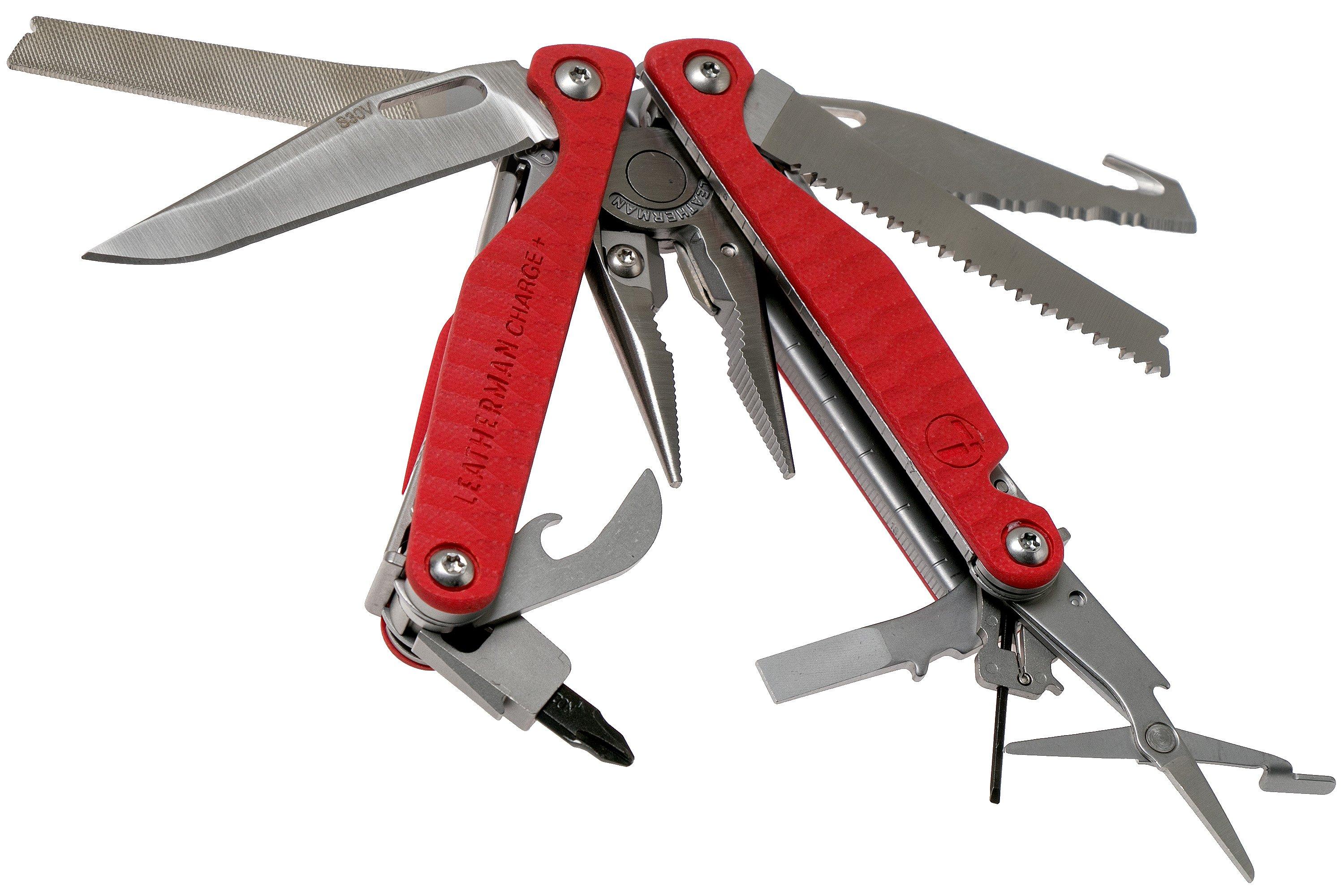 Leatherman Charge Plus Red G10 multitool, fodero in nylon 832778 Fare acquisti