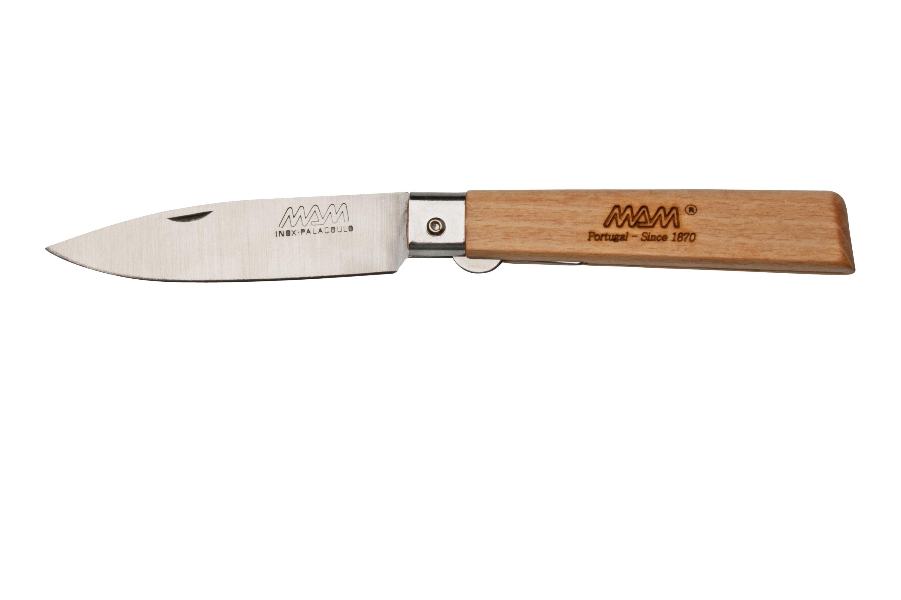 MAM Operario Beech Wood Satinfinish, Linerlock 2036 pocket knife