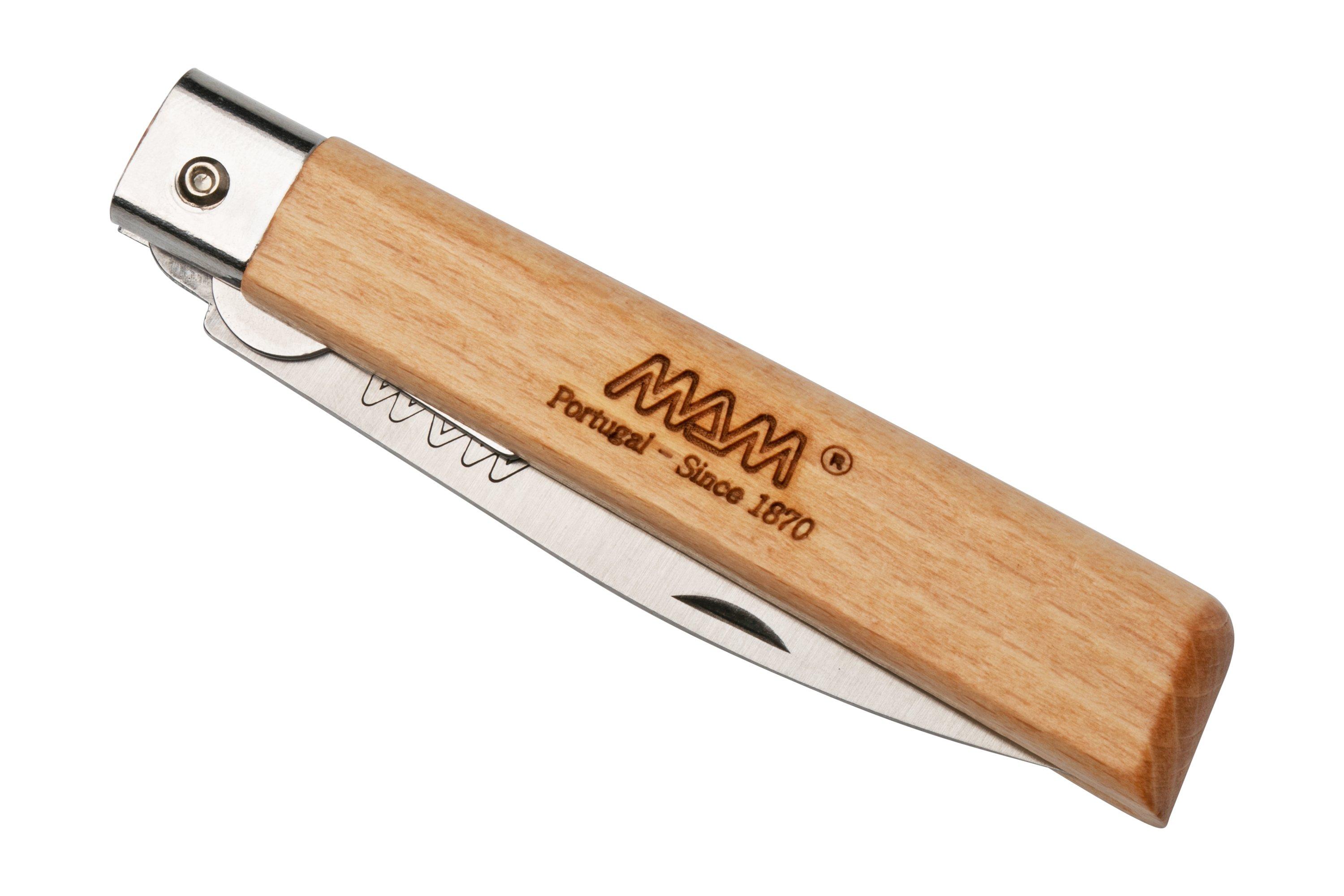 MAM Operario Beech Wood Satinfinish, Linerlock 2036 pocket knife