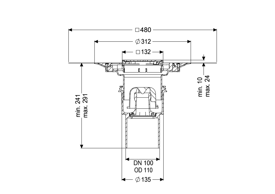 Practicus floor drain Practicus floor drain 45210.53 KESSEL Leading