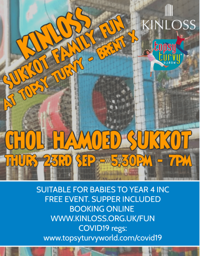 Sukkot Family Fun Topsy Turvy Soft Play Kinloss Finchley United