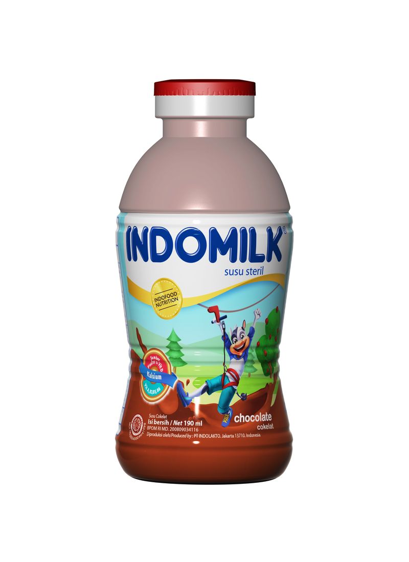 Indomilk Susu Cair Botol Chocolate 190Ml | Klikindomaret