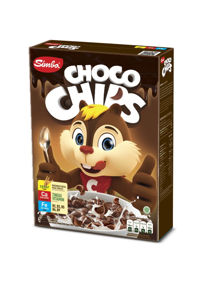 Simba Cereal Choco Chips Coklat 170G | Klikindomaret