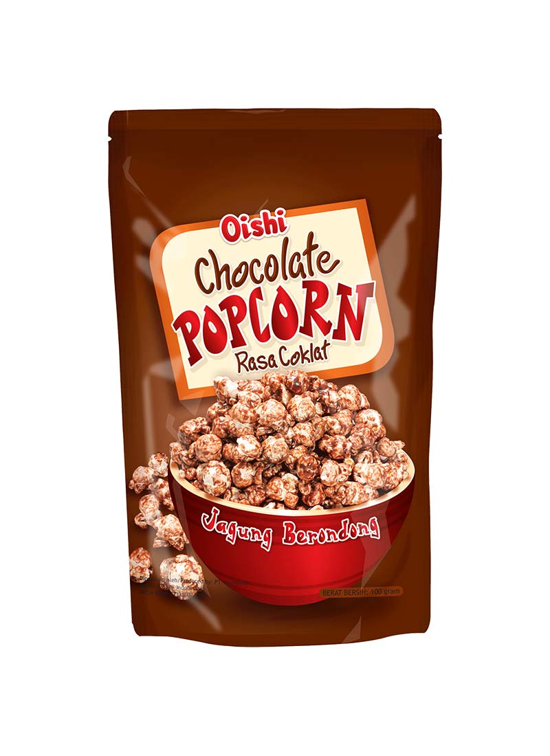 Oishi Snack Popcorn Coklat 100G | Klikindomaret