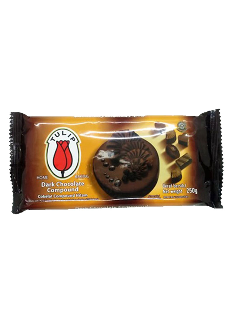 Tulip Dark Chocolate Compound Pck 250G | Klikindomaret