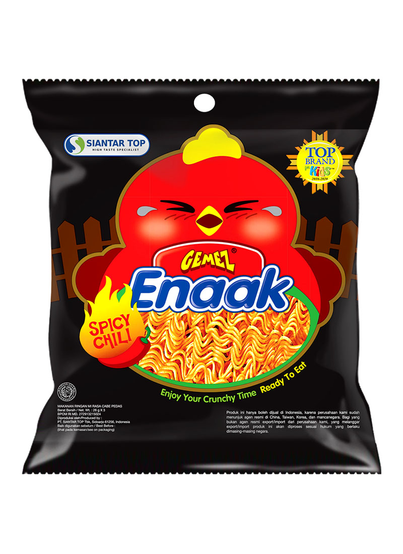 Mi Gemez Snack Mie Kering Enak Fam Pack Spicy 3X26G KlikIndomaret