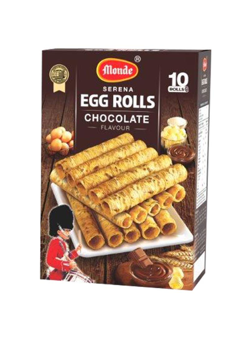 Monde Cookies Serena Egg Roll Chocolate 70G | Klikindomaret