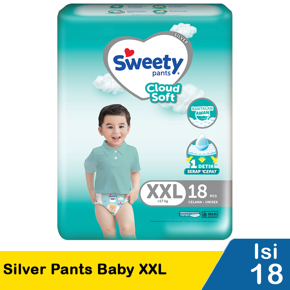 Sweety Silver Pants Baby 18'S XXL KlikIndomaret