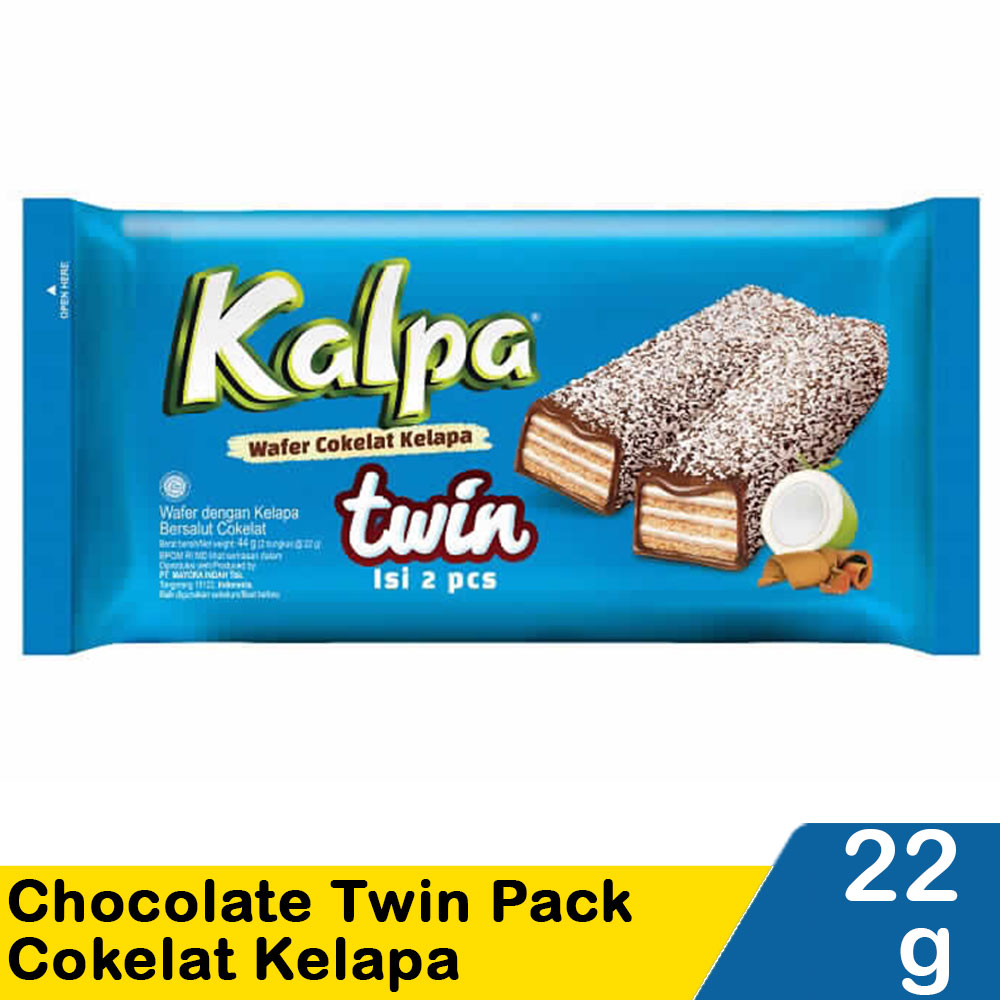 Kalpa Chocolate Twin 2X24Gr Coklat Kelapa 48G | Klikindomaret