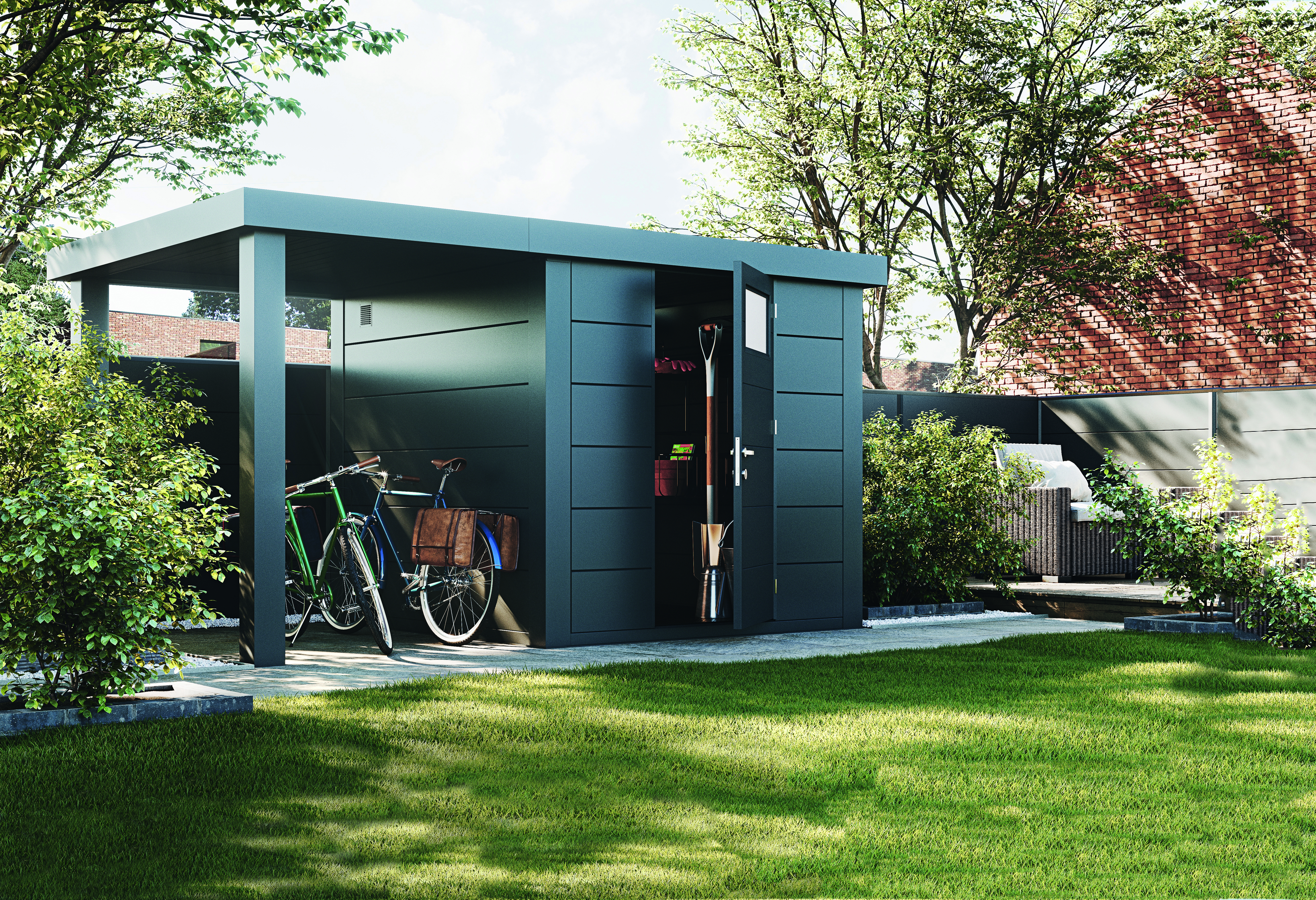Gerätehaus Aus Metall Bietet Pflegeleichtigkeit | Mein-Gartenshop24