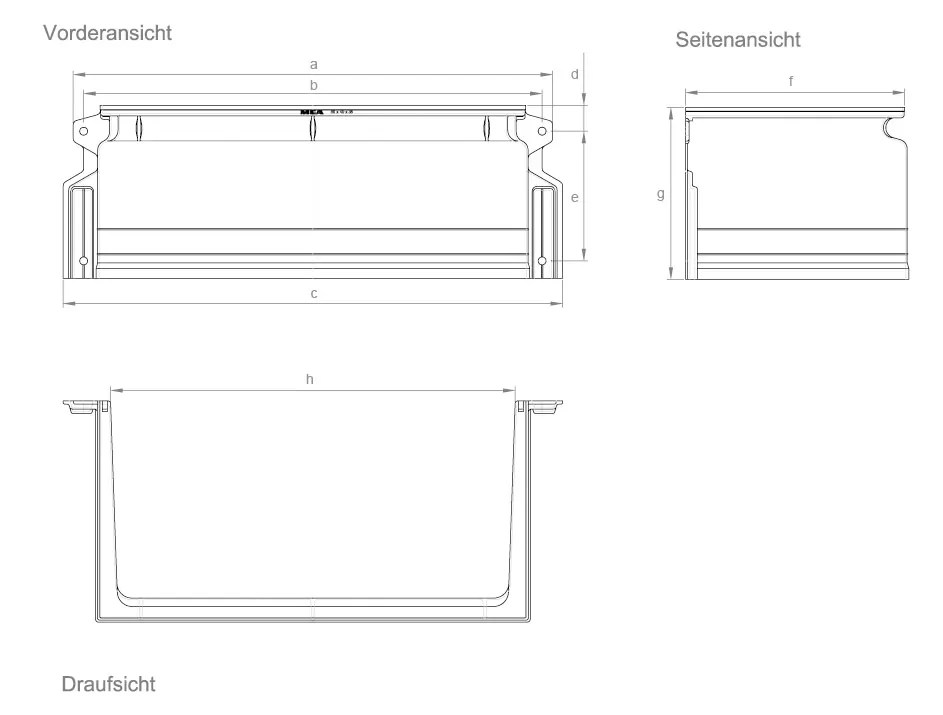 MEA Lichtschachtaufsatz MULTINORM 80x35x40 cm KÖMPF24