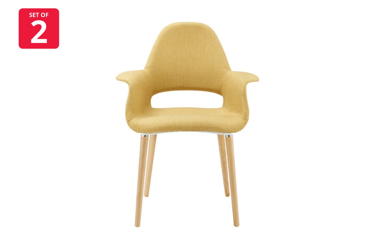 Buy Matt Blatt Set of 2 Eames Organic Chair Replica (Mustard) Online