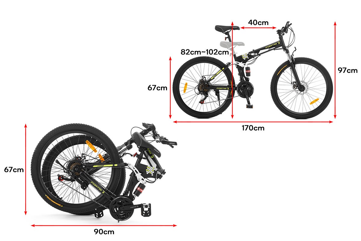 Dick Smith Fortis 26" Foldable Mountain Bike Sporting Goods