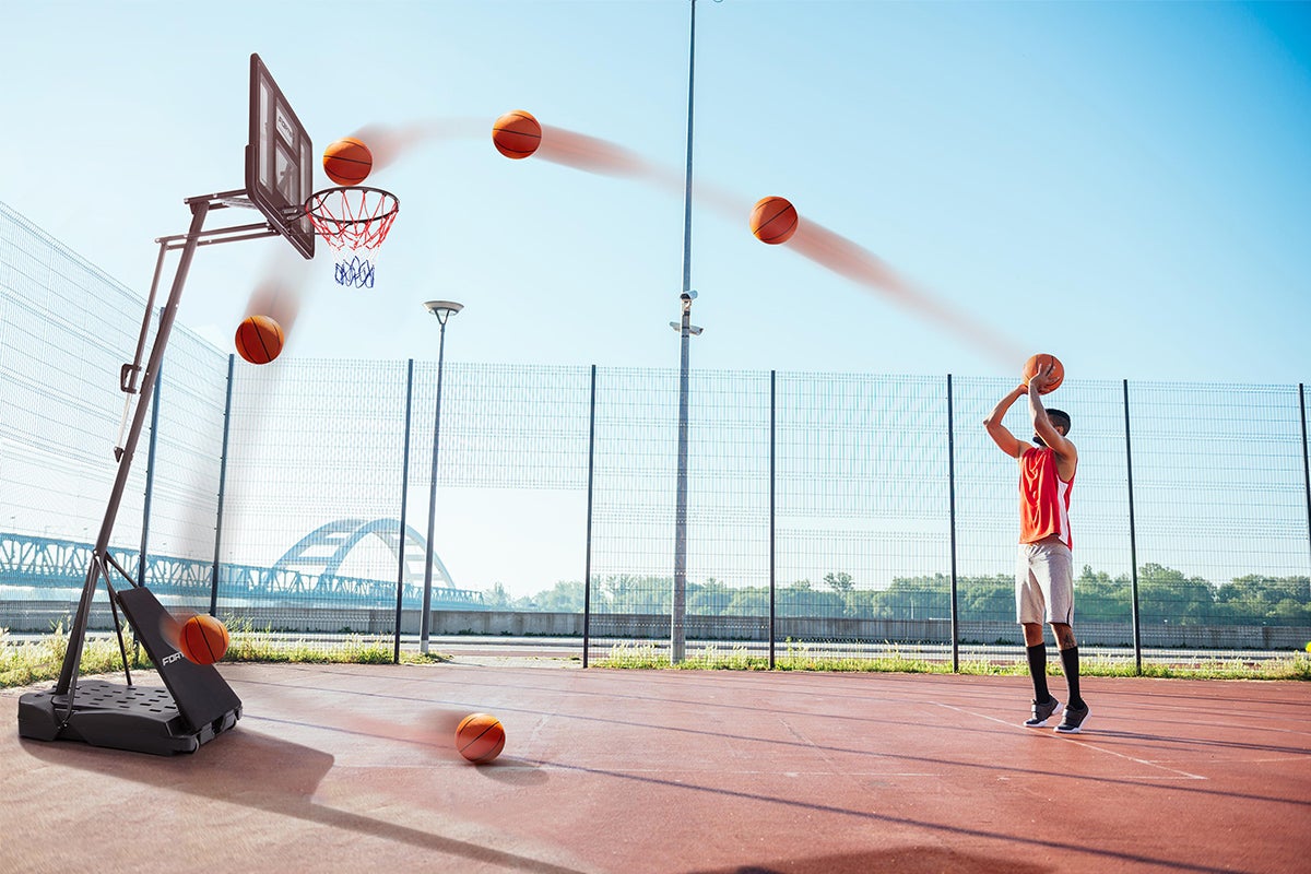 Fortis Premium Height Adjustable Basketball Hoop Stand