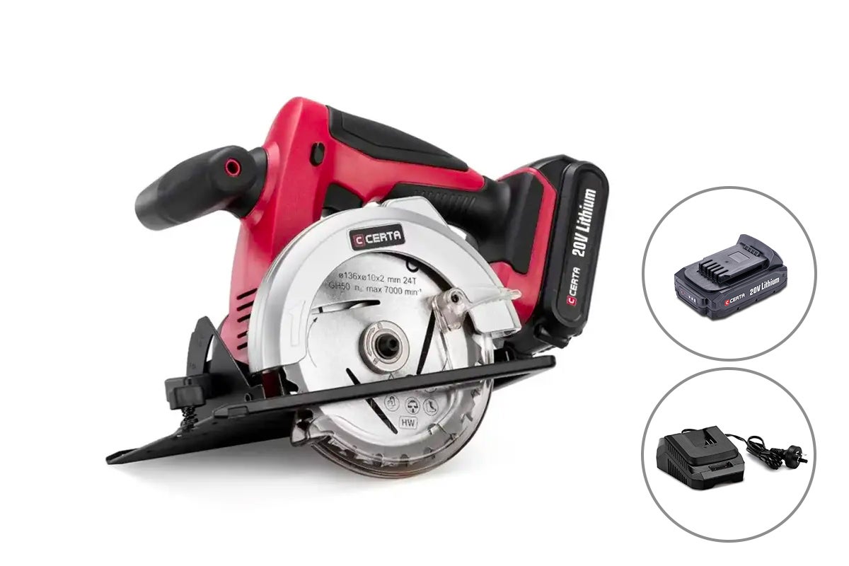Dick Smith NZ Certa PowerPlus 20V Cordless Circular Saw Kit Home