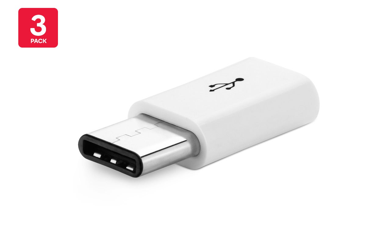 Dick Smith 3 Pack Micro USB to USBC Adapter Phones