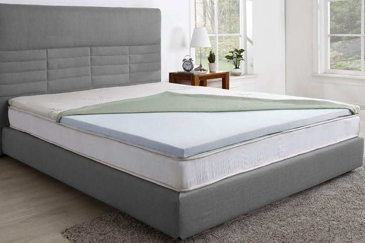 Trafalgar Gel Infused Memory Foam Mattress Topper with Bamboo Cover