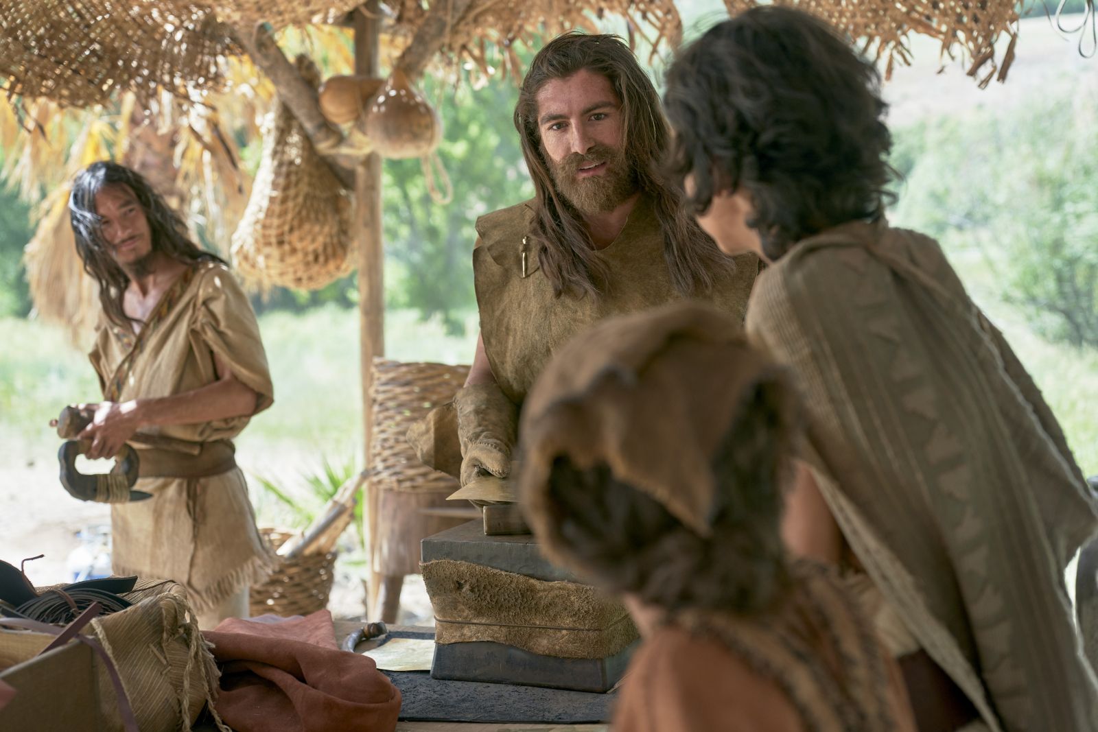 Nephi and Jacob creating plates