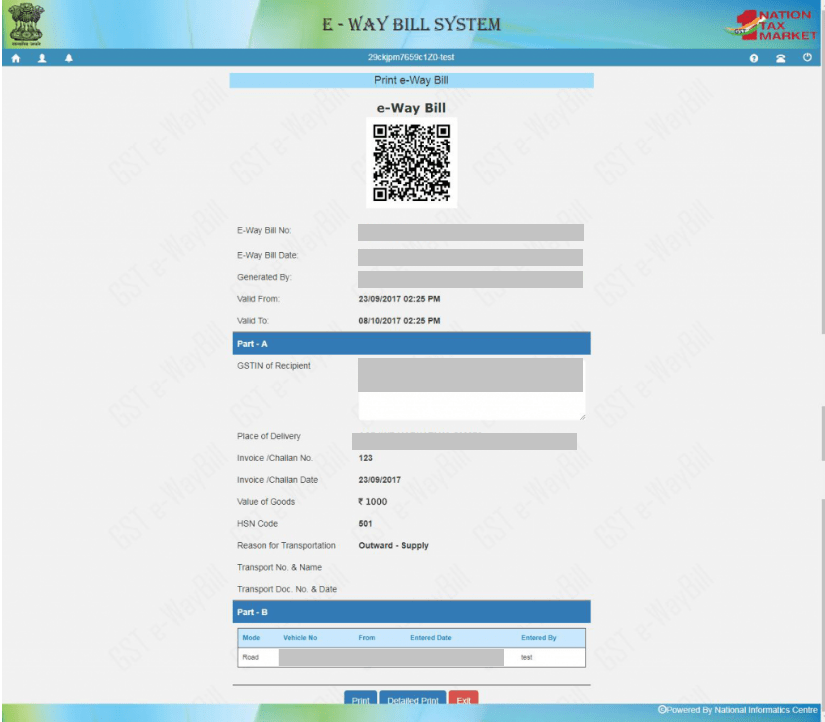 Generate EWay Bill on eWay Bill Portal Learn by Quicko