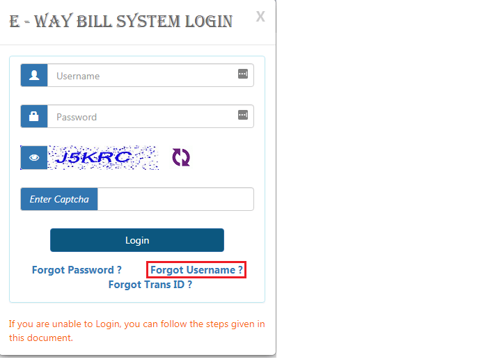 eWay Bill Login Username or Password Learn by Quicko