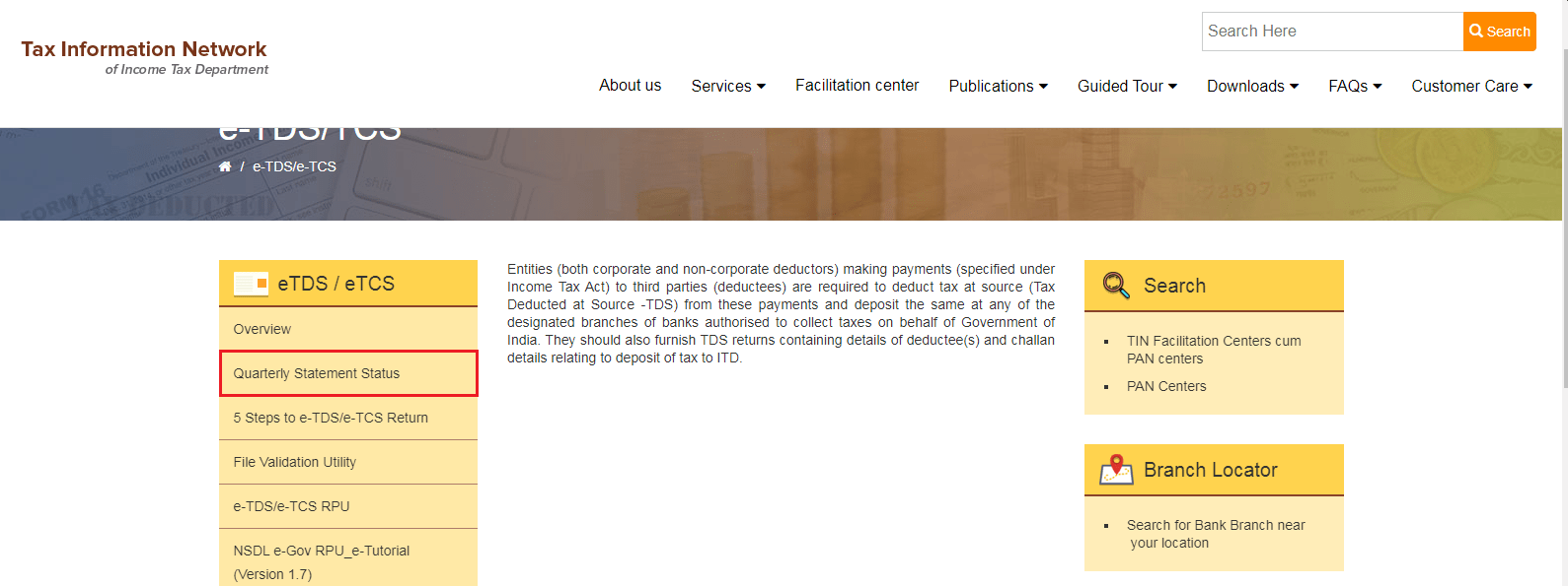 Check Status of TDS / TCS Return Statement on TIN NSDL Portal Learn