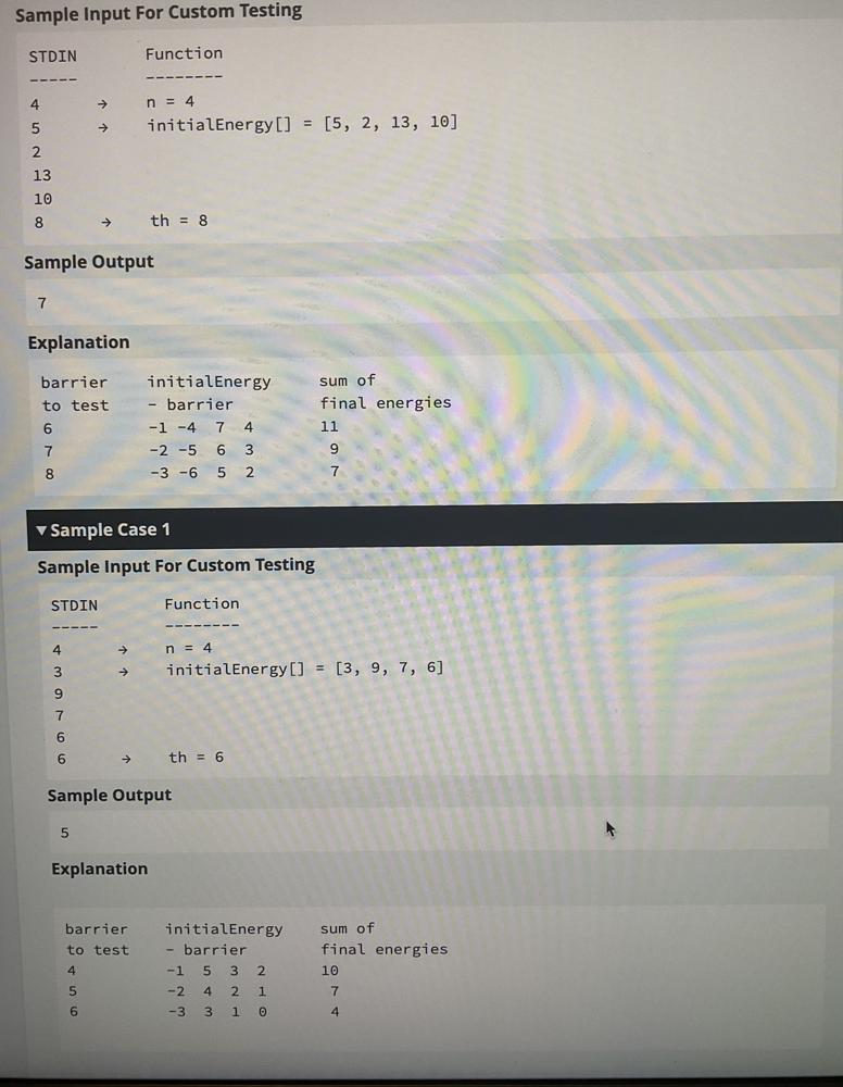 Cross the Threshold OA LeetCode Discuss
