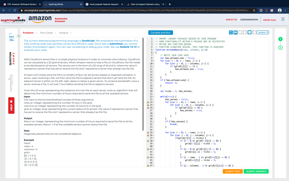 Amazon OA SDE 2 Bangalore India March 2020 LeetCode Discuss