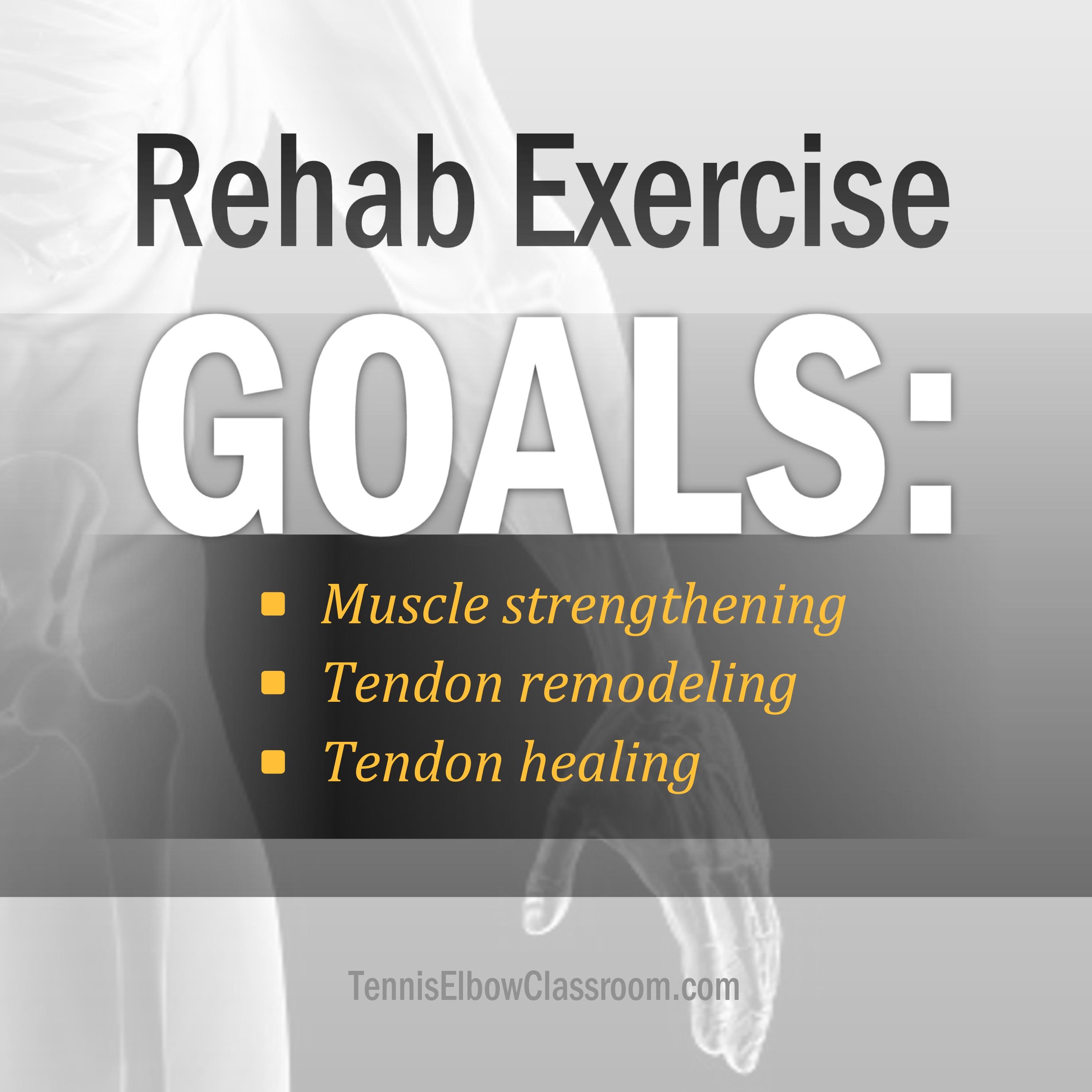 Tennis Elbow Classroom The Goals Of Tennis Elbow Rehab Exercises