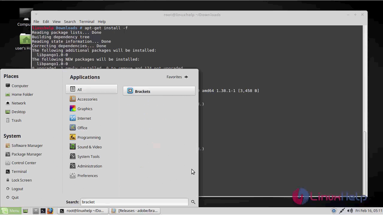 How to Install Brackets Code Editor 1.12 on Linux Mint LinuxHelp