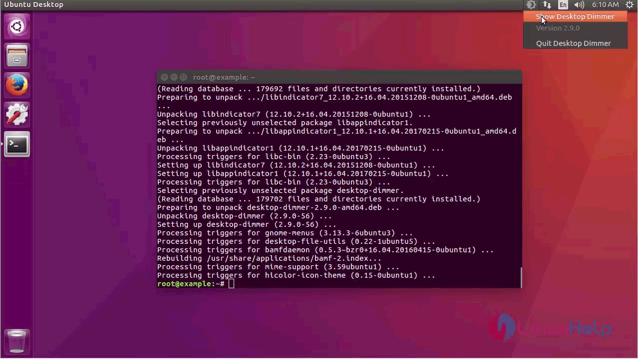 How to install Desktop Dimmer on Ubuntu 17.04 LinuxHelp Tutorials
