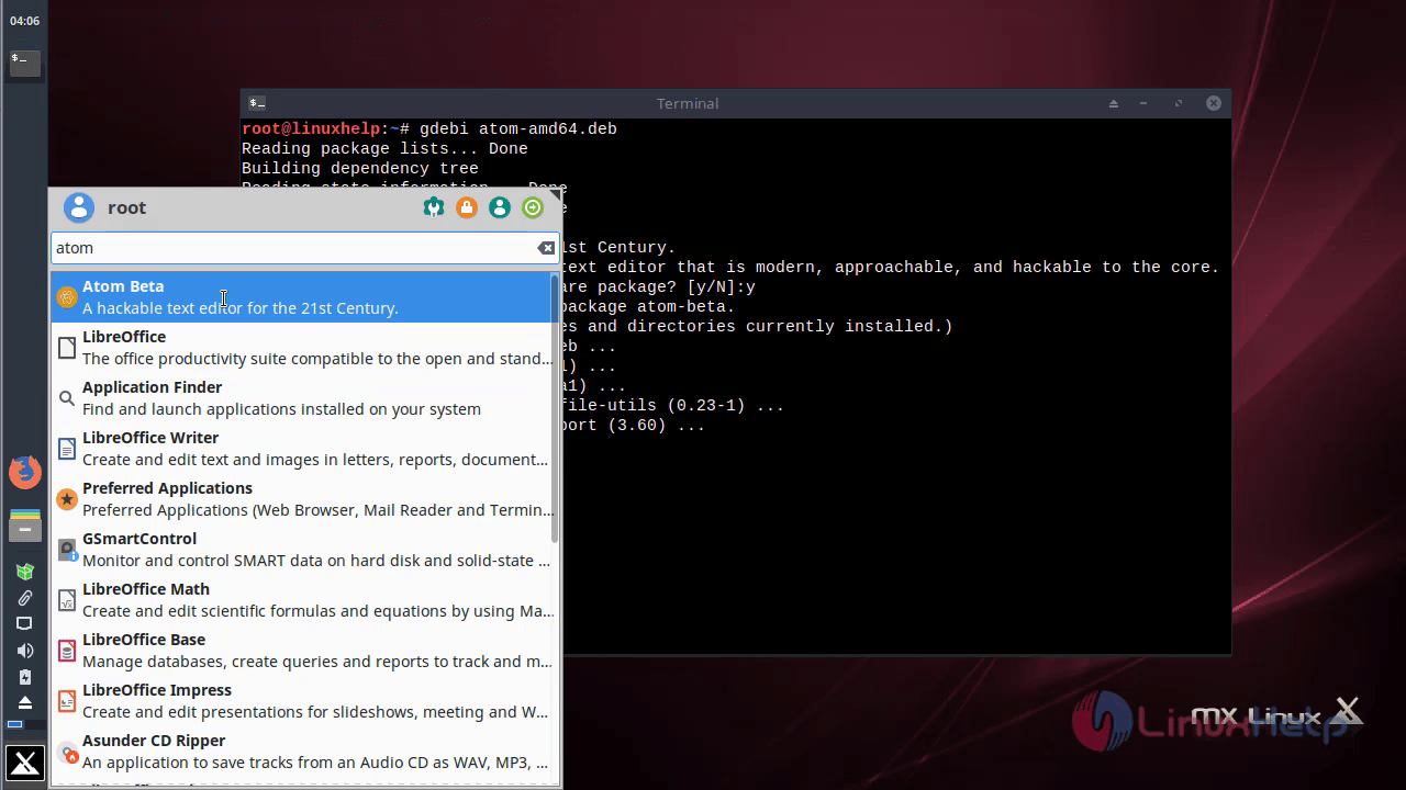 How To Install Atom Editor On Mx Linux 17 Linuxhelp Tutorials