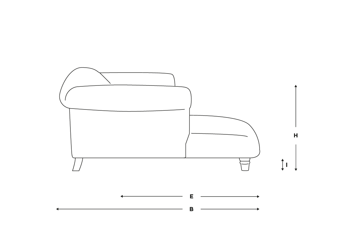 Dixie Love Seat Chaise Cuddle Chair Loaf
