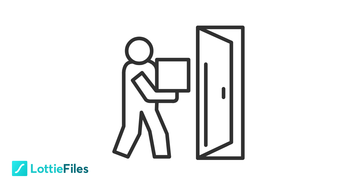 Door to Door Delivery on Lottiefiles. Free Lottie Animation