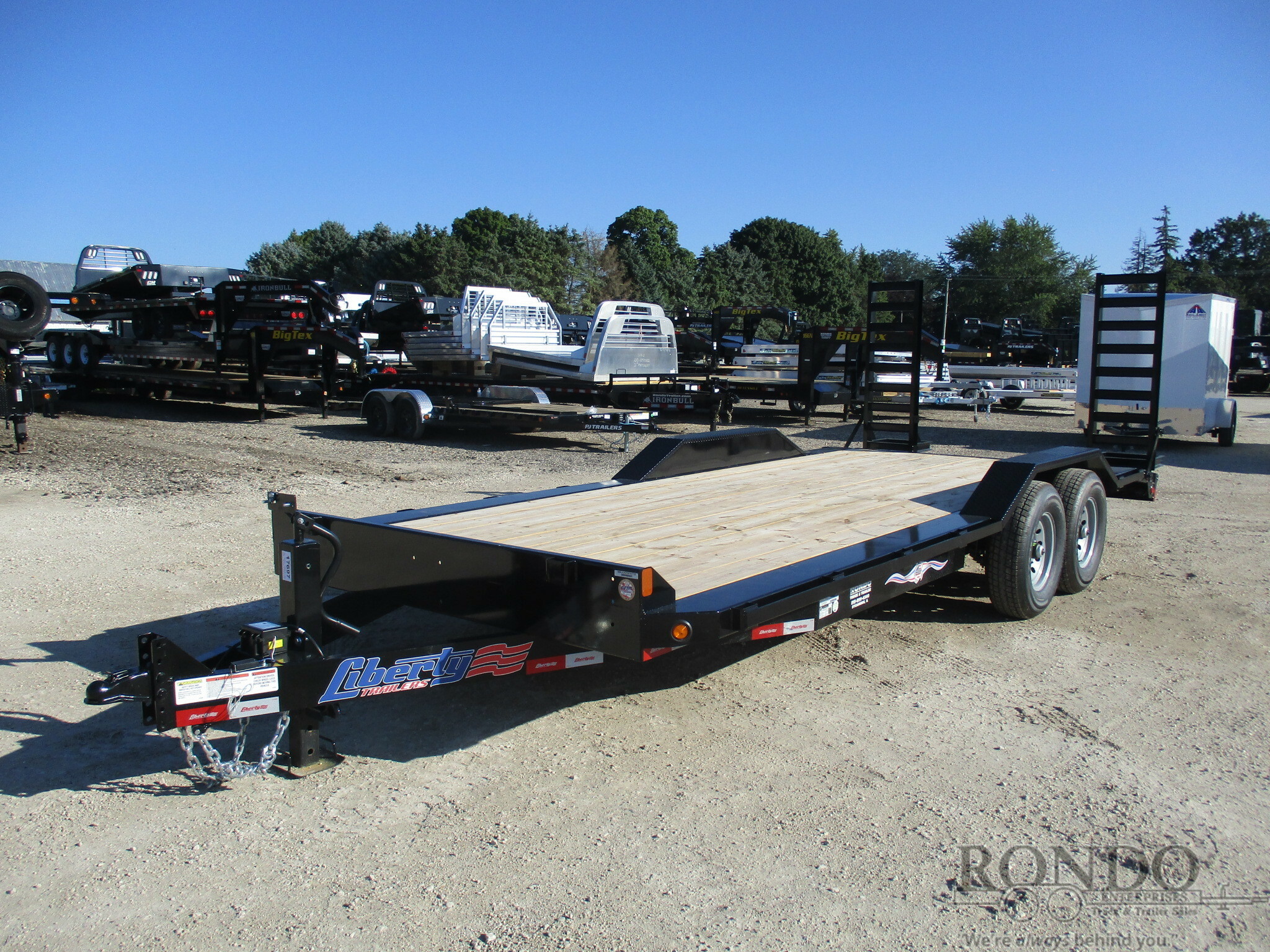 2022 Liberty LE14K102X20C6 Flatbed Trailer Call Machinery Pete