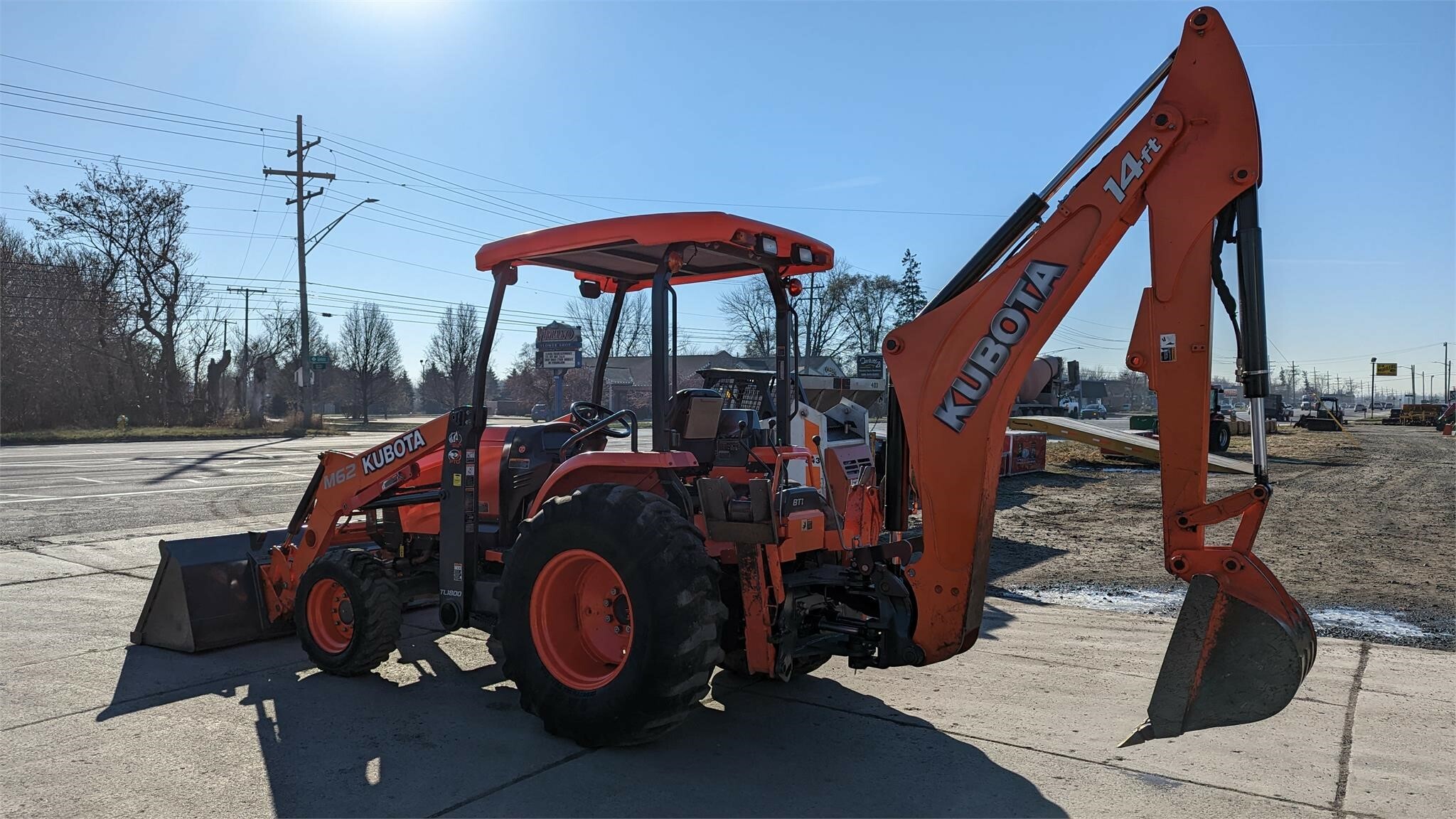 2016 Kubota M62 Backhoe 45,000 Machinery Pete