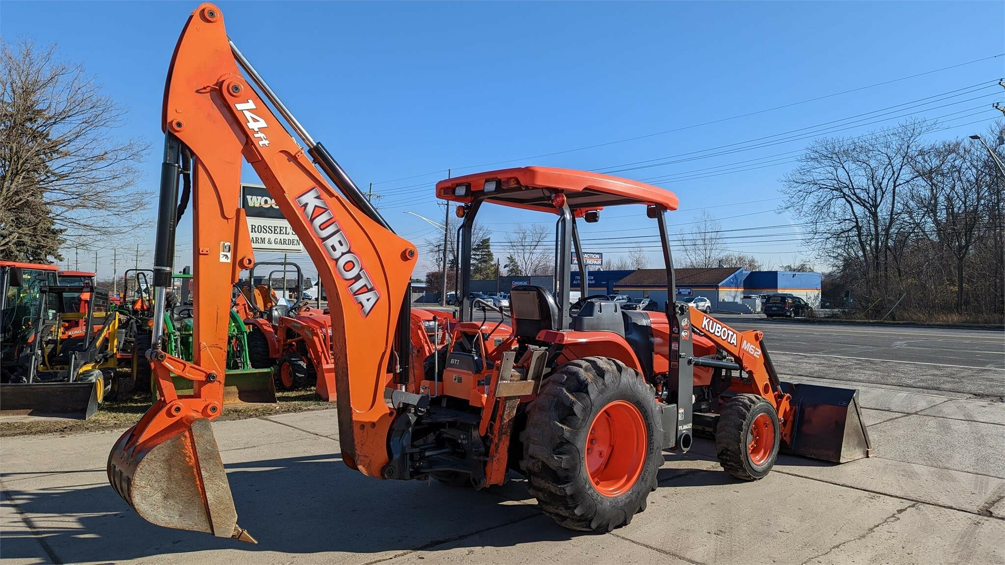 2016 Kubota M62 Backhoe 45,000 Machinery Pete