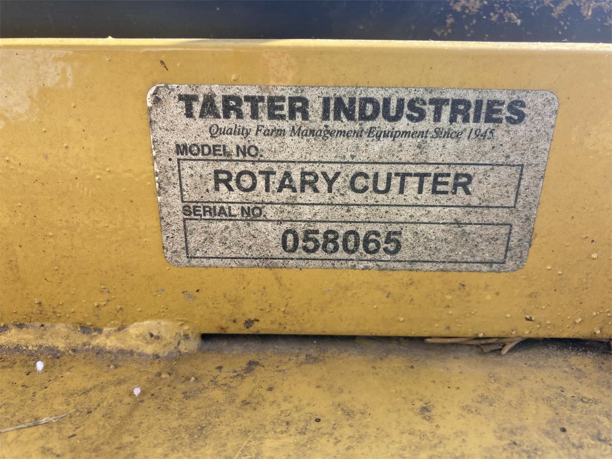 2020 Tarter Rotary Cutter Rotary Cutter 2,600 Machinery Pete