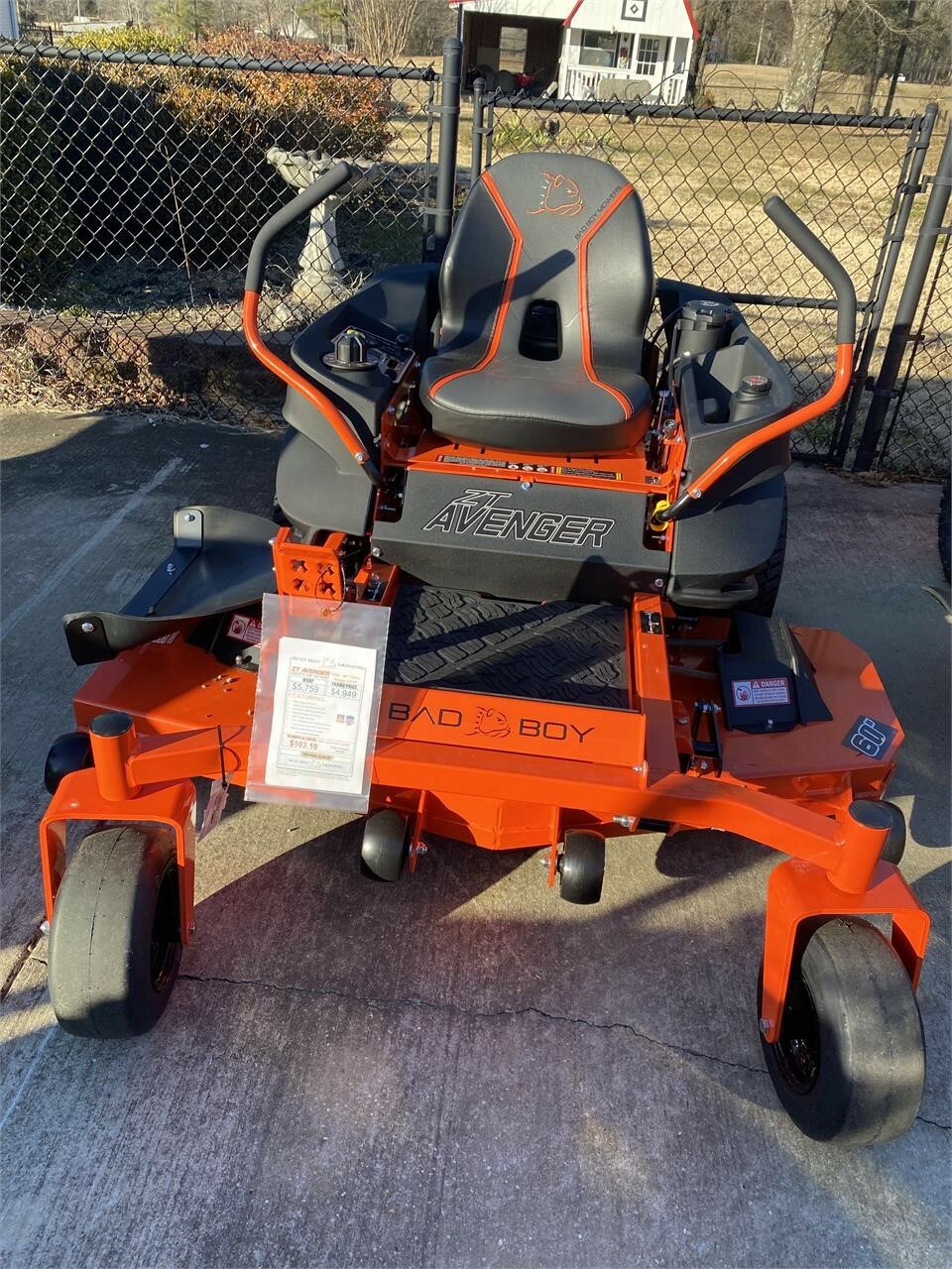 2023 Bad Boy ZT AVENGER 6000 Lawn Mower Call Machinery Pete