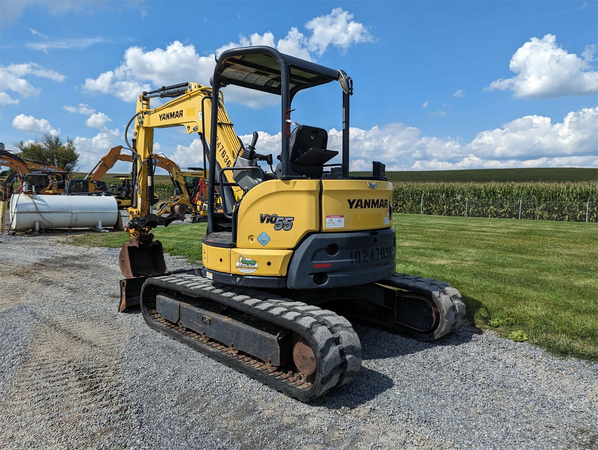 2018 Yanmar VIO556A Mini Excavator 41,900 Machinery Pete