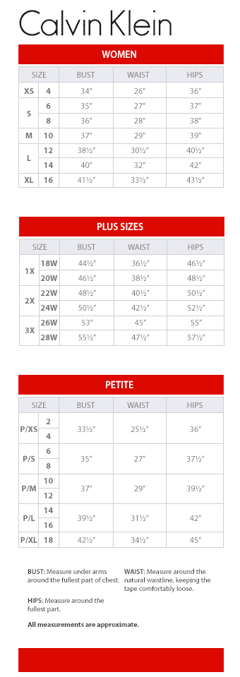 Calvin Klein Jeans Size Chart Discounts Shop | www.pinnaxis.com
