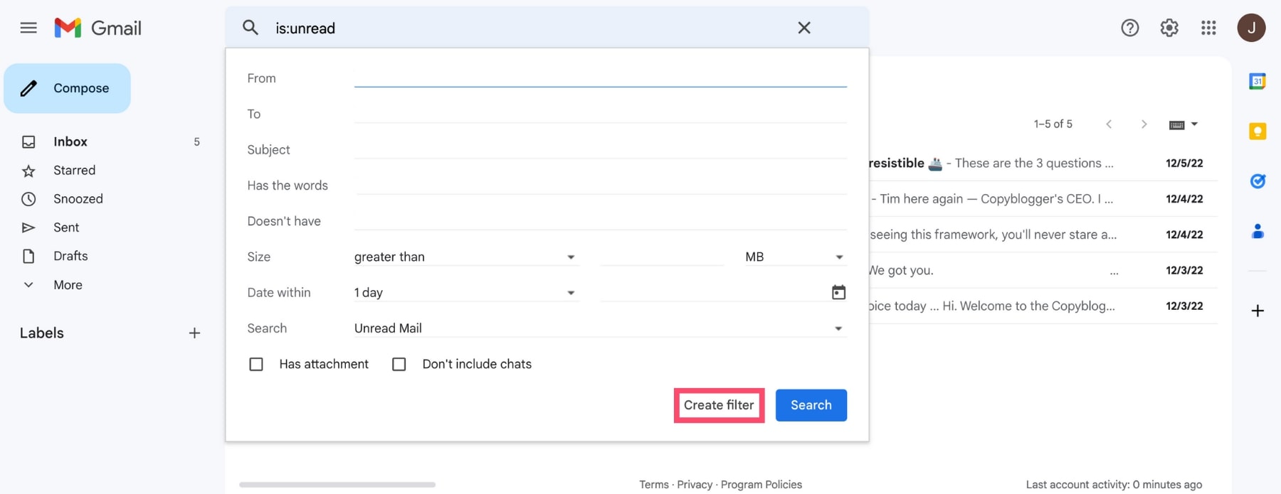 3 Quick Ways to Find Unread Emails in Gmail (Screenshots Included)