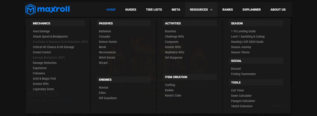 Maxroll Spotlight Development & Design Maxroll.gg Diablo 3