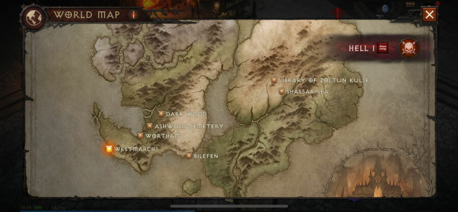 World Map and Zones in Diablo Immortal Maxroll.gg Overview