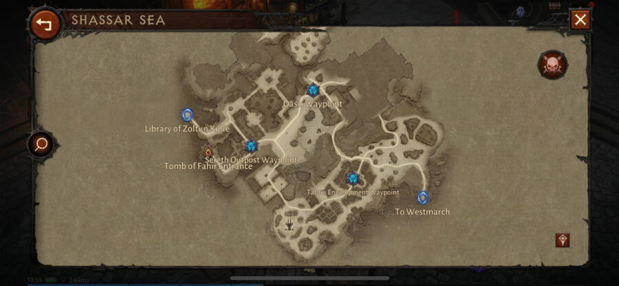 World Map and Zones in Diablo Immortal Maxroll.gg Overview
