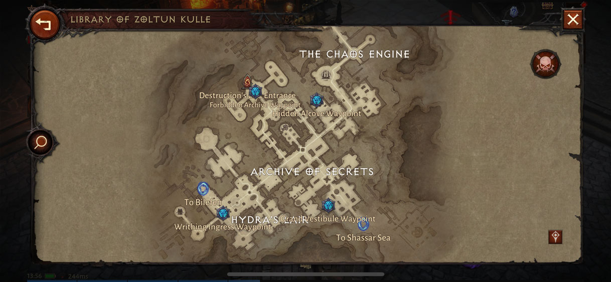 World Map and Zones in Diablo Immortal Maxroll.gg Overview