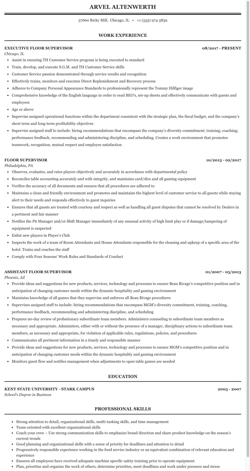 Warehouse Floor Supervisor Job Description Viewfloor.co