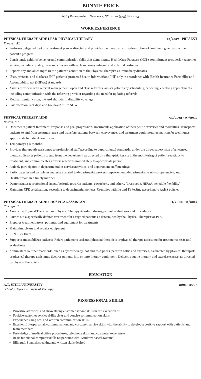 physical therapy aide jobs nyc Kristeen Milne