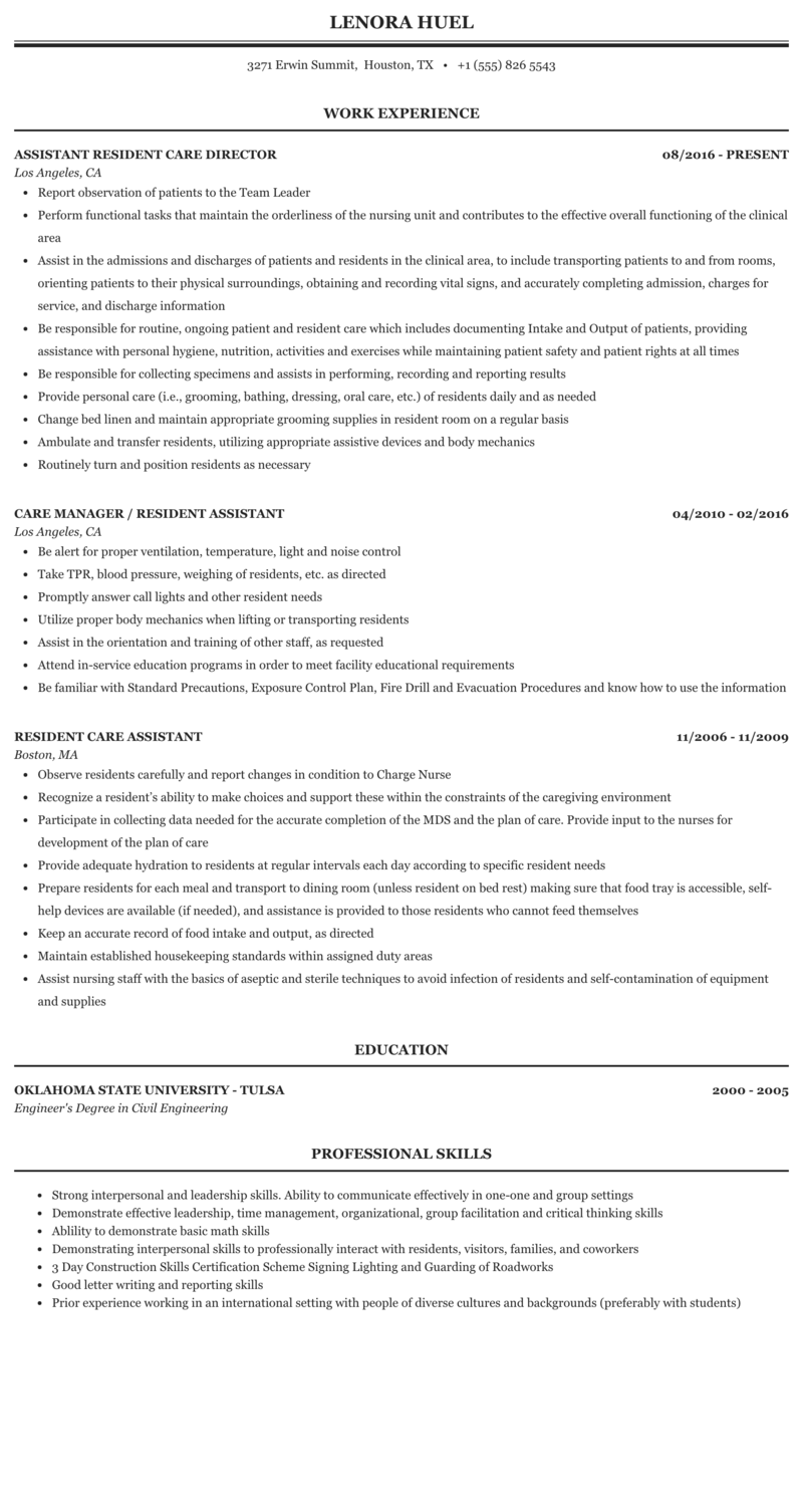 resident assistant job description nyu Almeta Carden