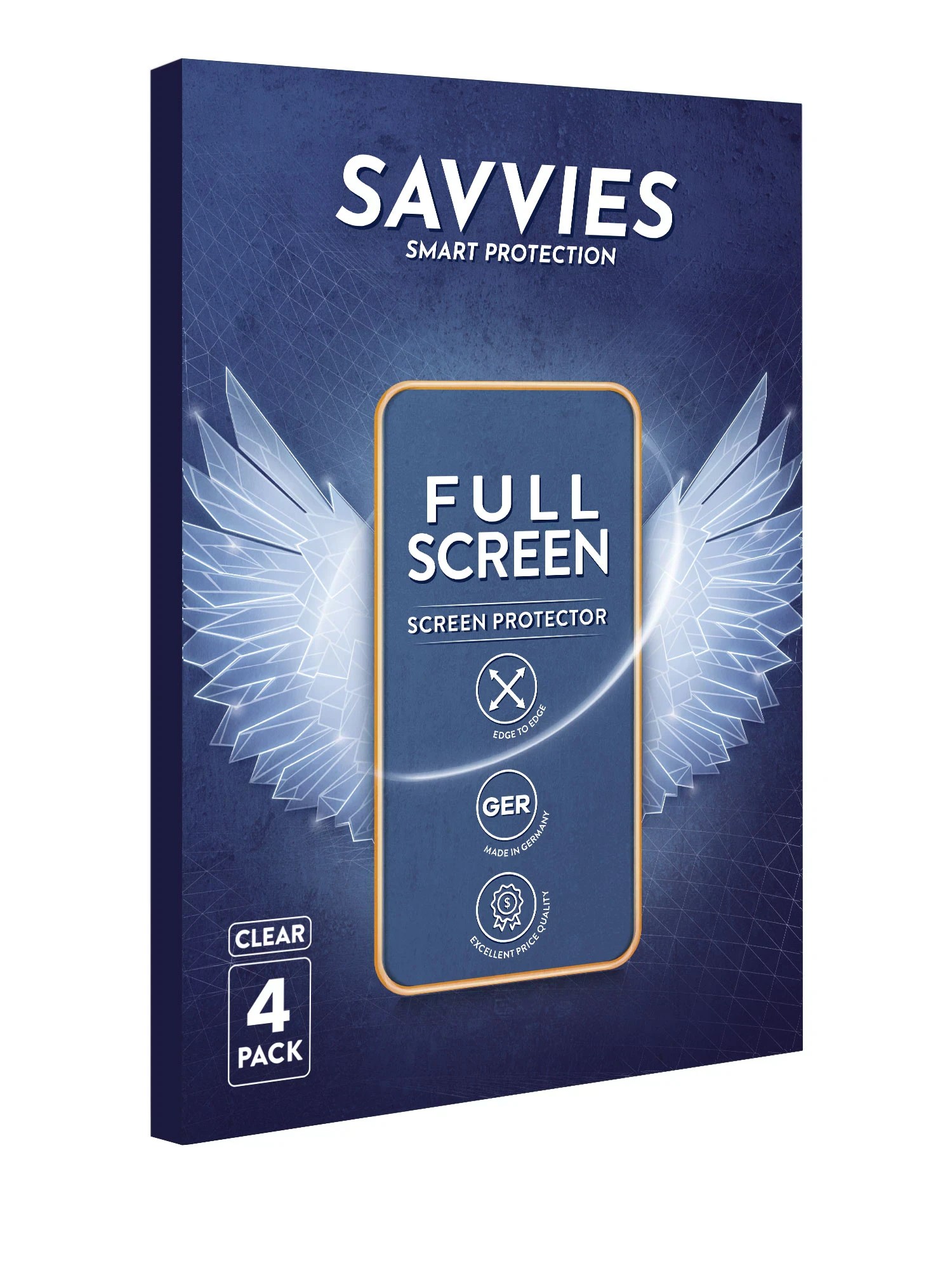 SAVVIES 4x Flex FullCover 3D Curved Schutzfolie (für LIGE R 1.43